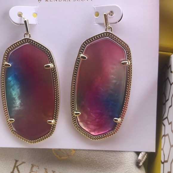 NWT Kendra Scott Danielle watercolor drop earrings - Picture 1 of 3